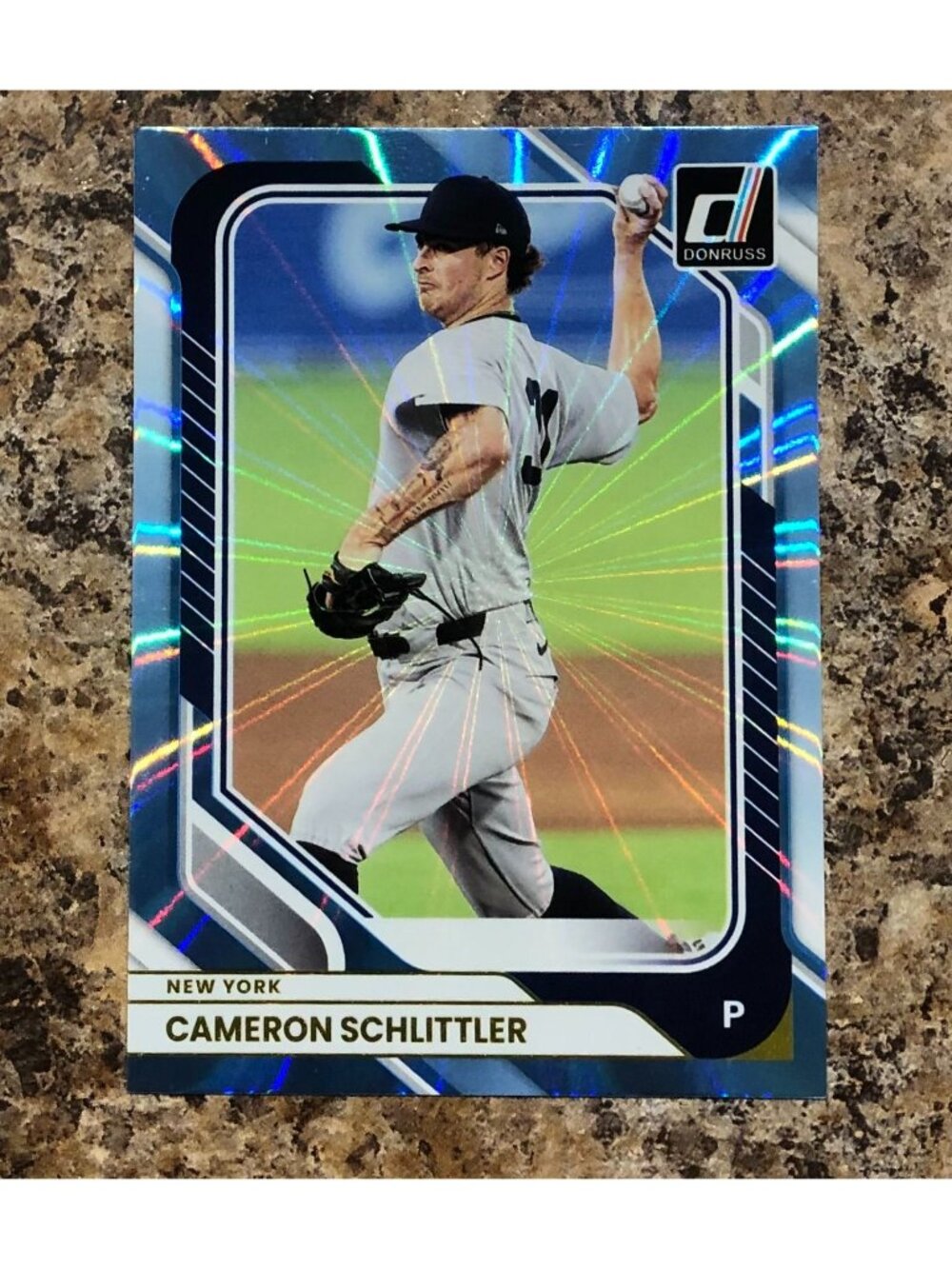 2026 Donruss Cameron Schlittler #97 Carolina Blue SP 247/249